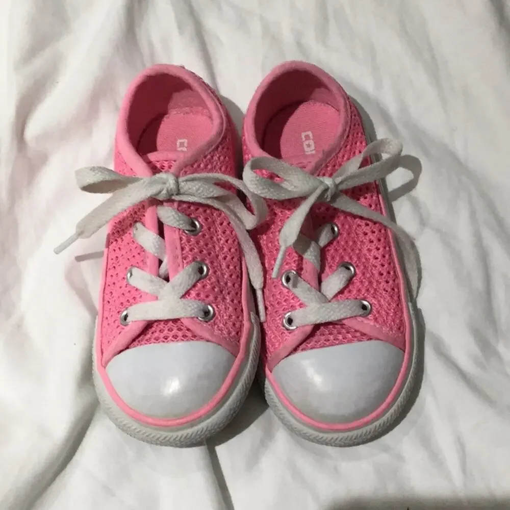 Converse 8 tennis shoe bubble gum pink euc